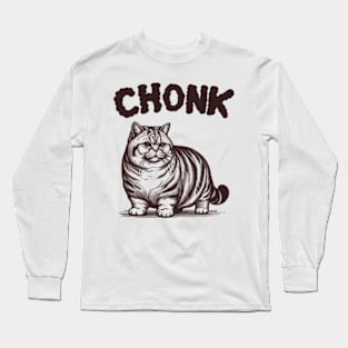 Chonky Cat Meme Long Sleeve T-Shirt